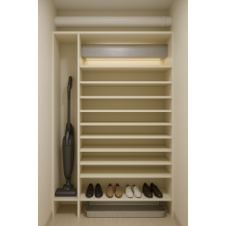 Dulap cupe incorporat la balcon   A-119